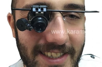 Büyüteçli Gözlük-Tek Lensli-Işıklı