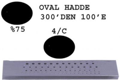 4/C Oval Hadde  300-100