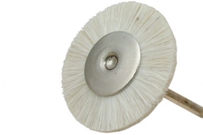 MSHS10W Mandrenli Beyaz Keçi Kılı Fırça Yumuşak 2,5 cm
