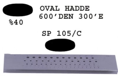 SP 105/C Oval Hadde 600-300