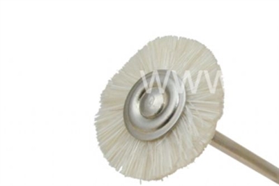 MSHS1116W Mandrenli Beyaz Keçi Kılı Fırça Yumuşak 1,6 cm