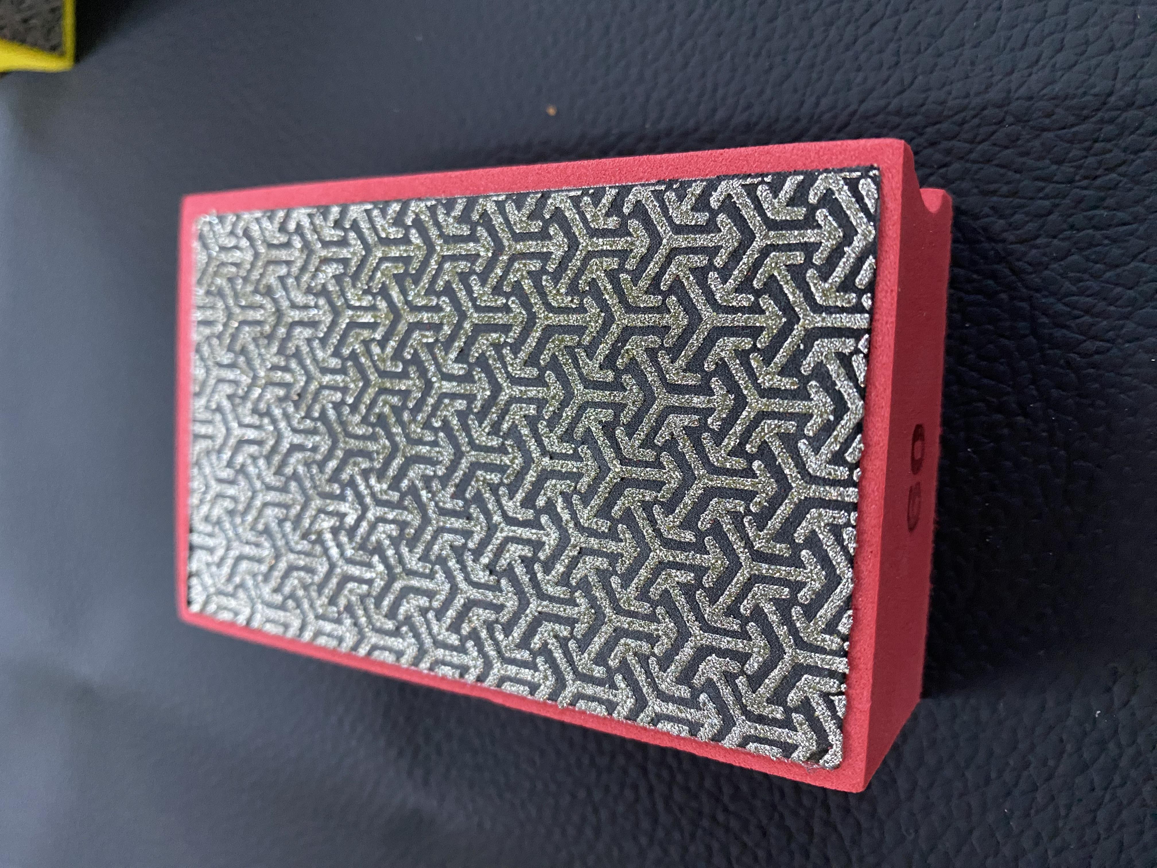 Elmas Kumlama Süngeri-Kırmızı-No:60 --90x55 mm