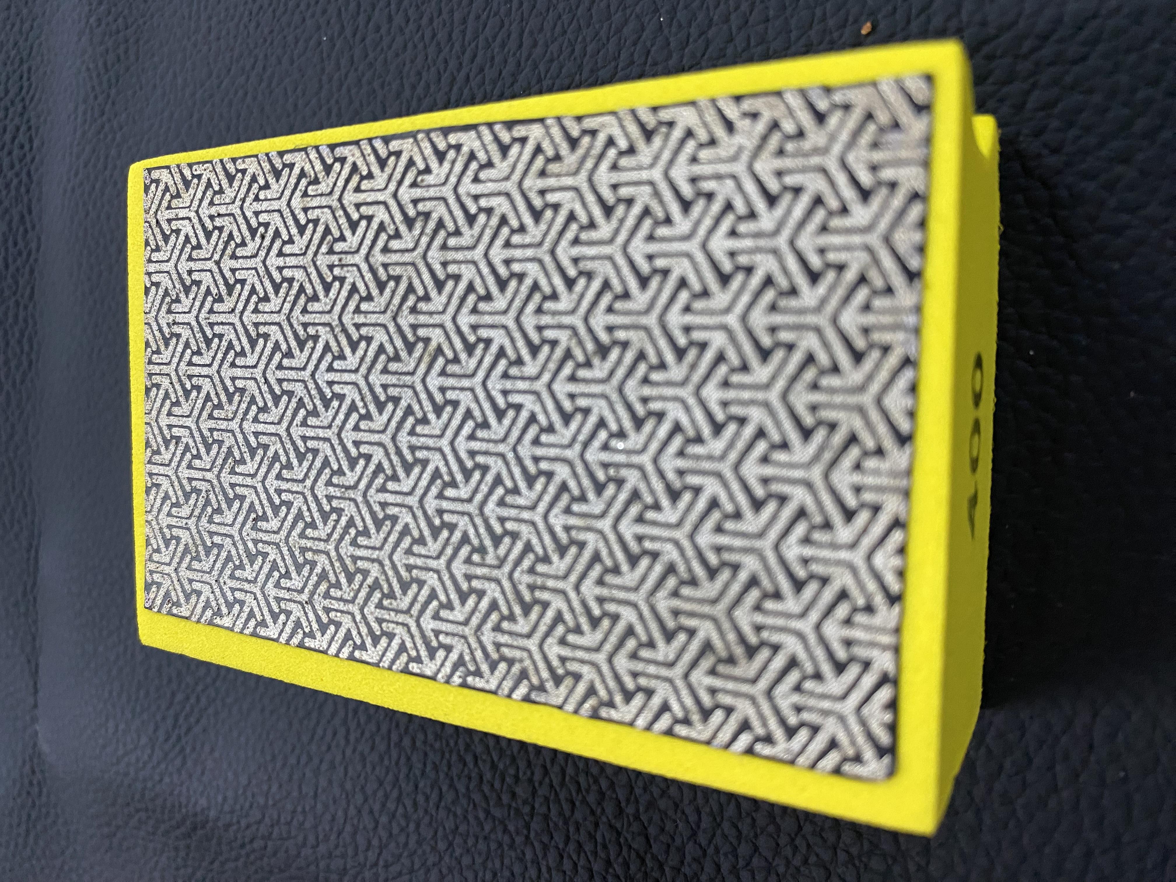 Elmas Kumlama Süngeri-Sarı-No:400  --90x55 mm