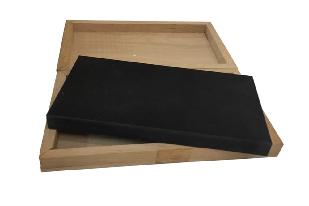 GS61 Doğal Mihenk Taşı 150x50x12mm-Standlı