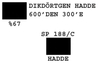 SP 188/C Dikdörtgen Hadde  600-300