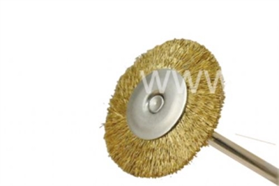 Mandrenli Sarı Tel Fırça Kıvrık Tel 1,9 cm Crimbed&Düz