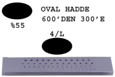 4/L Oval Hadde  600-300