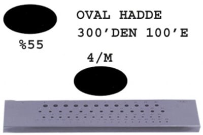4/M Oval Hadde 300-100