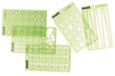 CA-5110 Matt Dizayn Şablon Seti 5li