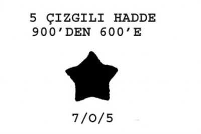 7/O/5 Çizgili Hadde  900-600