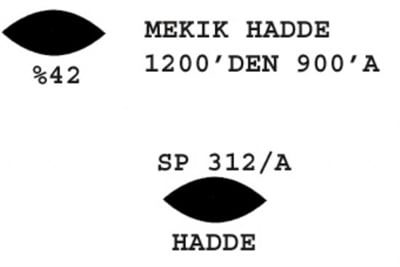 SP 312/A Mekik Hadde  1200-900