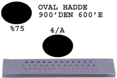4/A Oval Hadde  900-600