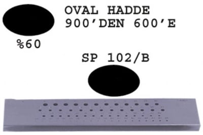 SP 102/B Oval Hadde  900-600