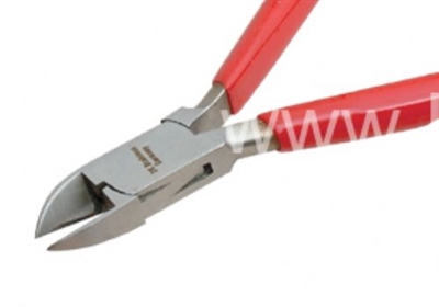 Yan Keski Oval Ağız 130 mm By.. Kırmızı PVC Saplı