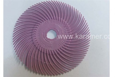 3M Radial Bristle Motor İçin-Eflatun Çap:75 mm