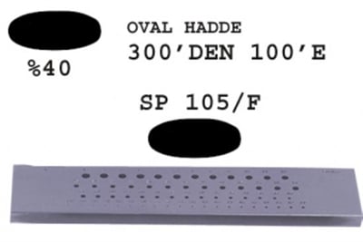 SP 105/F Oval Hadde 300-100