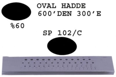SP 102/C Oval Hadde  600-300