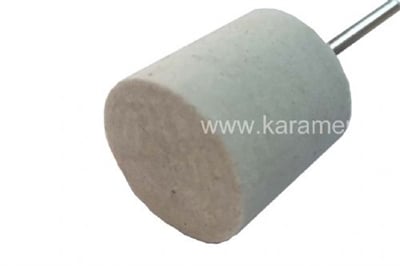 Mandrenli Keçe-Silindir-3 mm Saplı-2x2 cm keçe