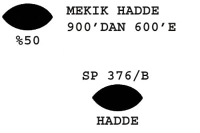 SP 376/B Mekik Hadde   900-600