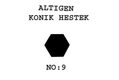 9 Konik Heştek Altıgen 140-040  17'
