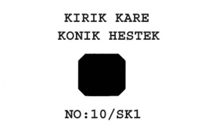 10/SK1 Konik Heştek Kırık Dikdörtgen 6x5/16x15  17'