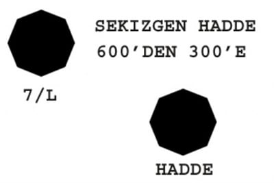 7/L Sekizgen Hadde  600-300