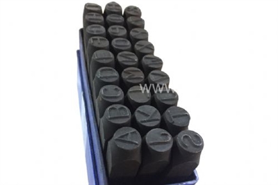 Harf Damga Seti  A-Z   10 mm-Plastik Kutu