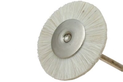 MSHS10W Mandrenli Beyaz Keçi Kılı Fırça Yumuşak 2,5 cm