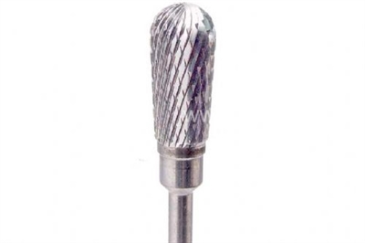 Karbayt Freze Ters Oval Konik 6 mm-Medium-2 Cut-Kırmızı Bant