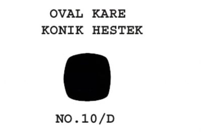10/D Konik Heştek Oval Kare 140-040  17'
