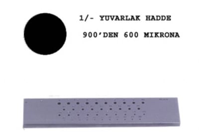 1/- Yuvarlak Hadde  900-600