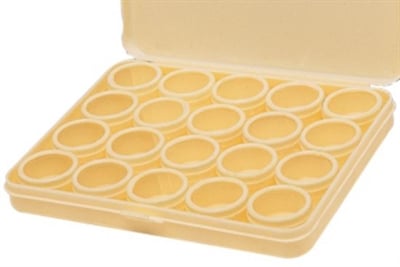 CTS-038 Plastik Taş Kabı 20 Plastik Kap-Sarı