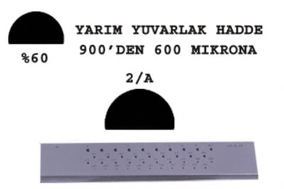 2/A Yarım Yuvarlak Hadde 900-600