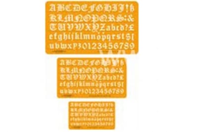 1890 Harf Şablonu-El Yazısı