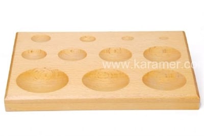 1866C Ahşap Zar-Düz-Oval  11 Yuvalı