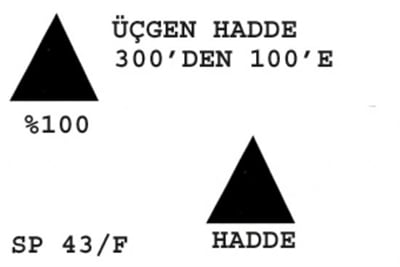 SP 43/F Üçgen Hadde  300-100