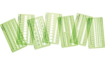 35.570 Grobet Mum Dizayn Şablon Seti 7li