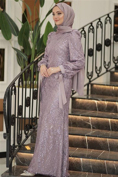 Pınar Şems Aylin Abiye Lila