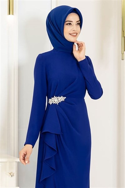 Pınar Şems Boncuka Elbise Saks