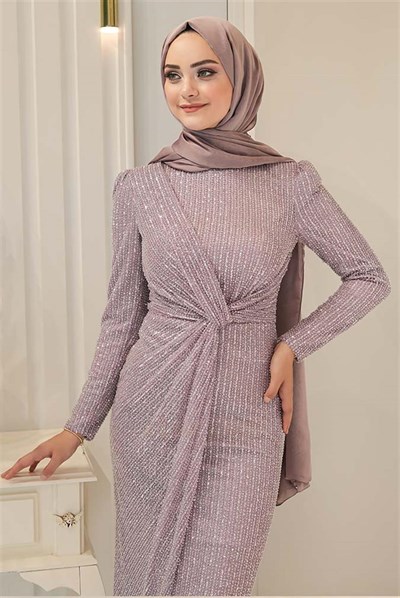 Pınar Şems ESKİ Efser Abiye Lila