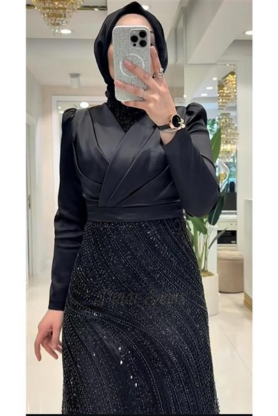 Pınar Şems Erçil Abiye Siyah