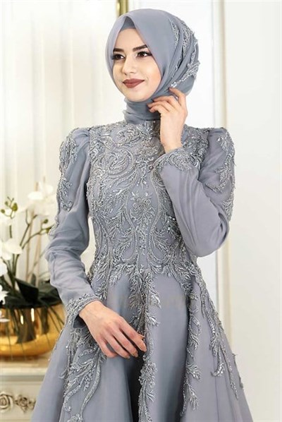 Pınar Şems Ferzan Abiye Gri