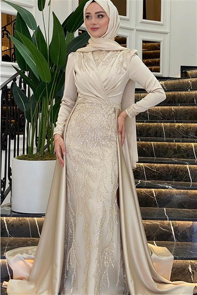 Pınar Şems Hafsa Abiye Gold