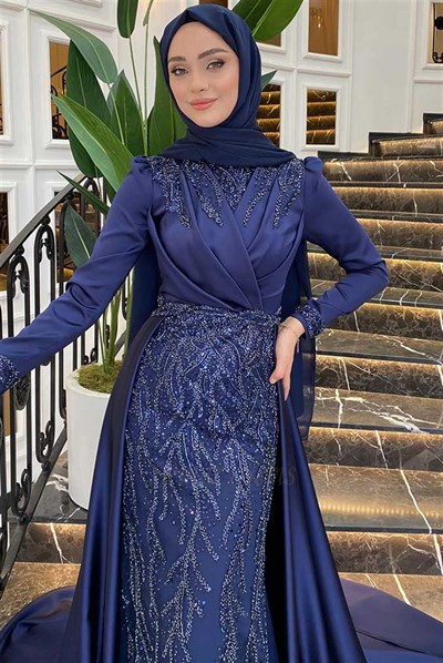Pınar Şems Hafsa Abiye Lacivert