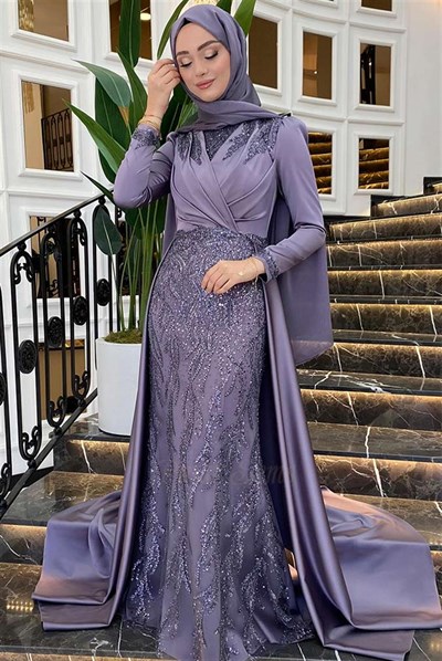 Pınar Şems Hafsa Abiye Lila