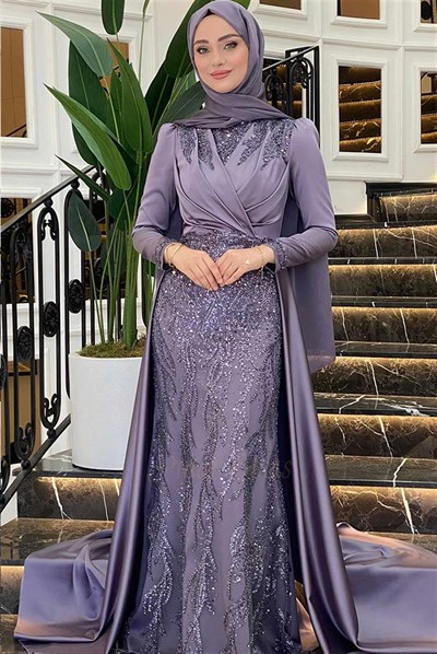 Pınar Şems Hafsa Abiye Lila