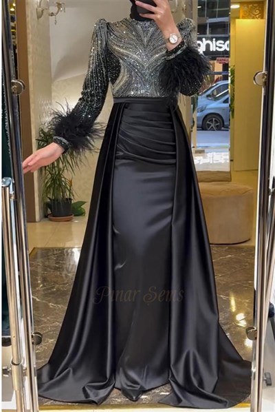 Pınar Şems Hayat Abiye Siyah