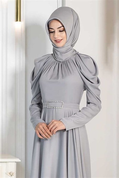 Pınar Şems Huri Abiye Gri
