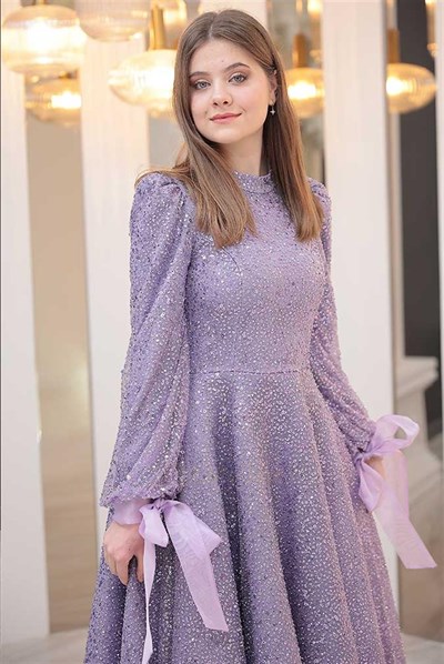 Pınar Şems Işıl Abiye Lila