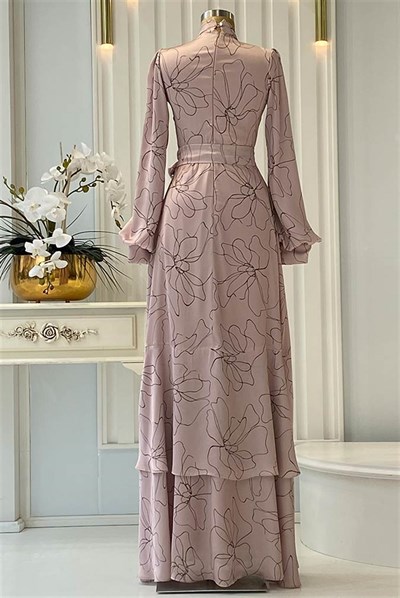 Pınar Şems Nilüfer Elbise Pembe